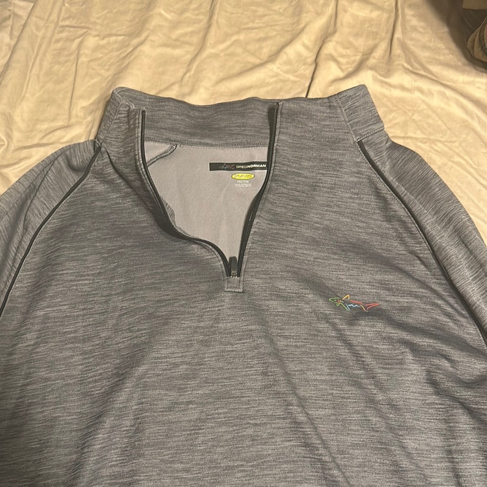 Greg Norman Collection Charcoal Quarter-Zip Pullover